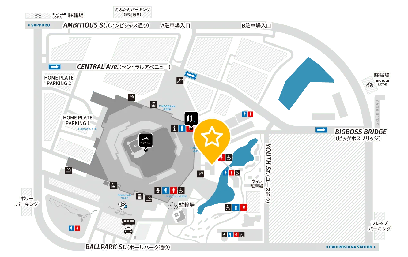 Specialized Hokkaido Ballpark F Village Experience Center的地址