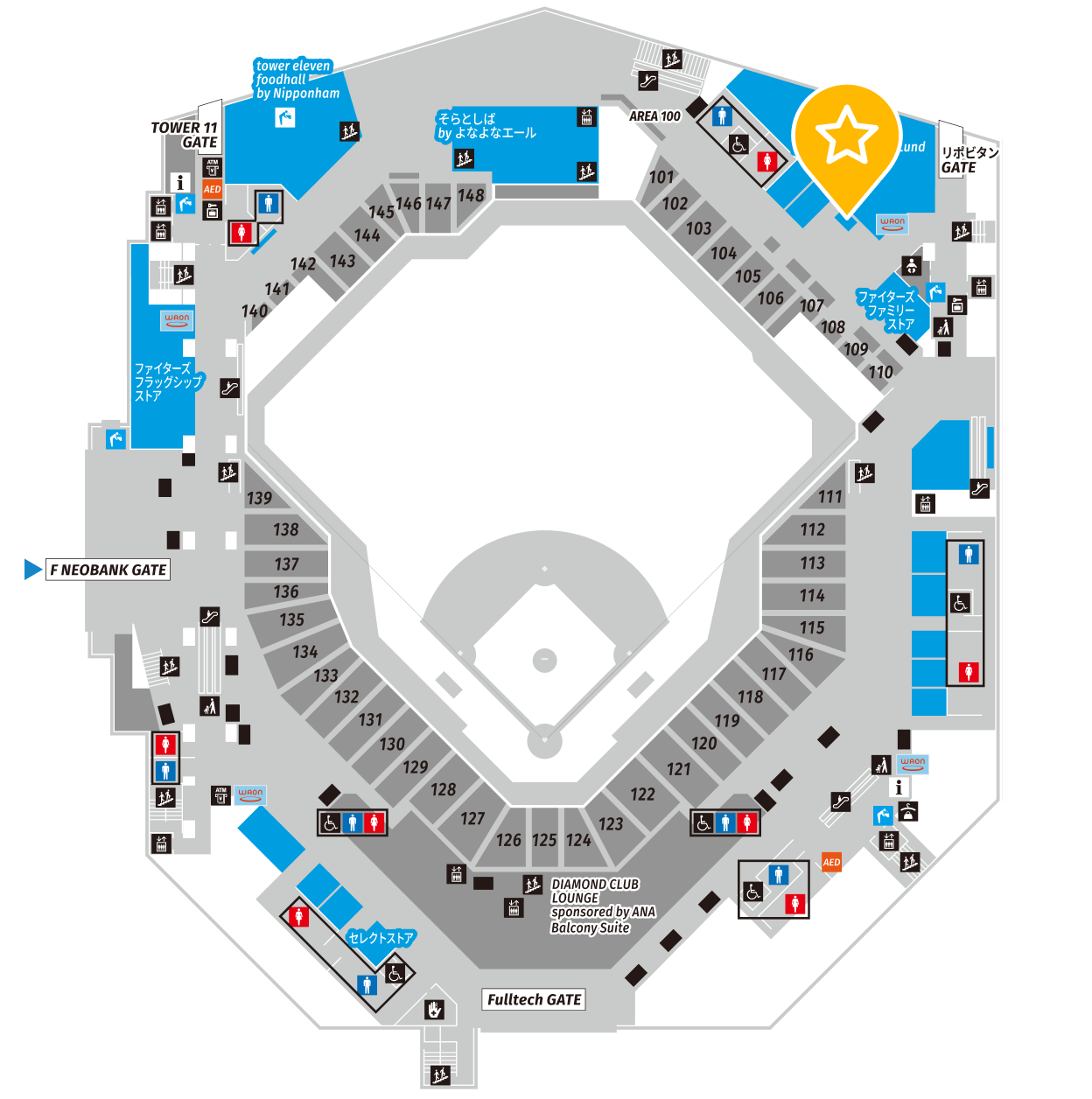 FIGHTERS AMUSEMENT CORNER的位置